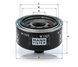 W 1323 Wechselfilter SpinOn