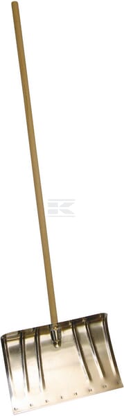 Metall-Schneeschaufel 45cm mit Stiel