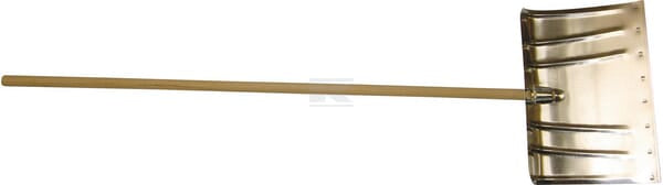 Metall-Schneeschaufel 45cm mit Stiel