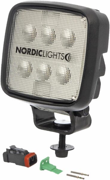 Arbeitsscheinwerfer, 9-64V, LED, 1600lm, Quadratisch