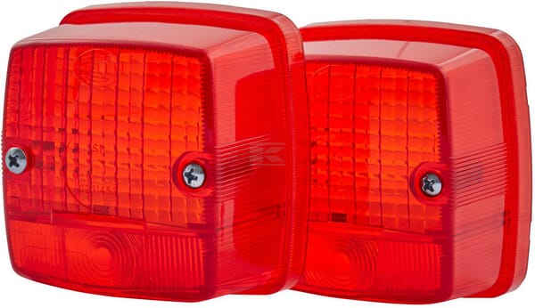 Lichtscheibe rot