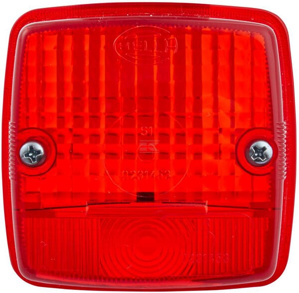 Lichtscheibe rot