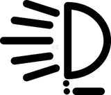 Symbol Scheinwerfer vorn