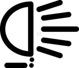 Symbol Scheinwerfer hinten