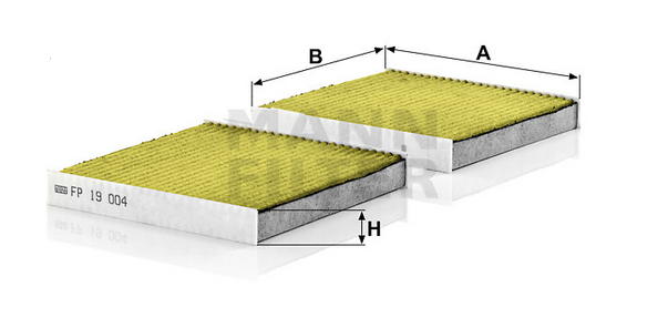 FP 19 004 Innenraumfilterelement (FreciousPlus)