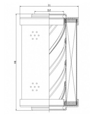 XR1000G10B0/Y Hydraulikfilterelement (Rücklauffilter)