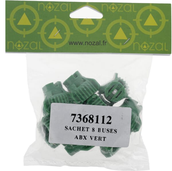 Nozal, Flachstrahldüse, ABX, Grün, 80°, Keramik, Bayonet