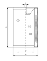 R754G10P Hydraulikfilterelement (Rücklauffilter)