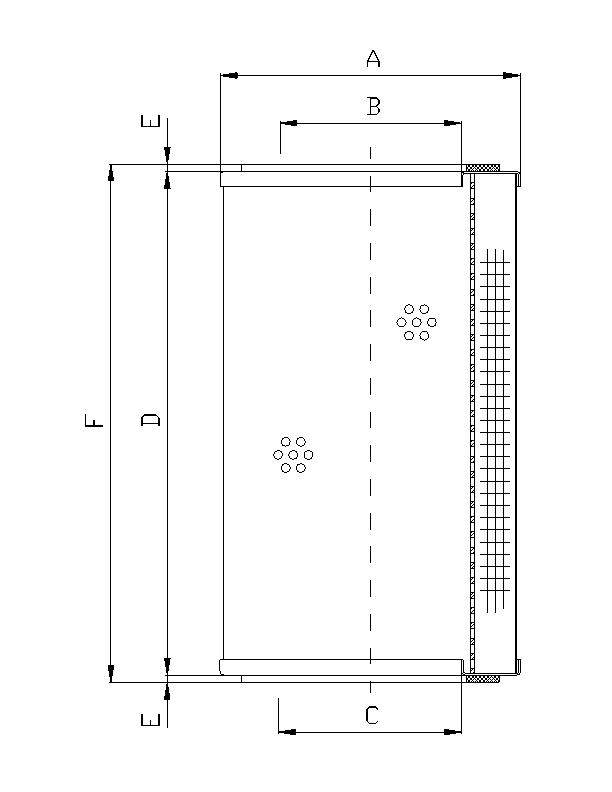 R580T74 Hydraulikfilterelement (Rücklauffilter)
