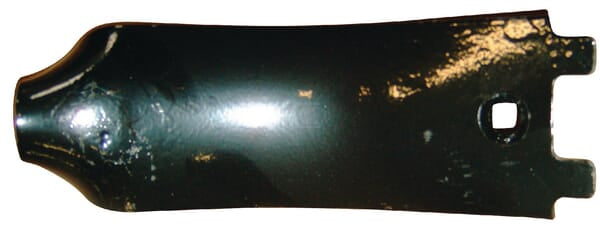 Leitblech 100x8mm, gekrümmt, 1 Loch, passend für Kerner