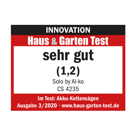 solo® by AL-KO Akku-Kettensäge Cs 4235 + 30 Cm Schwert