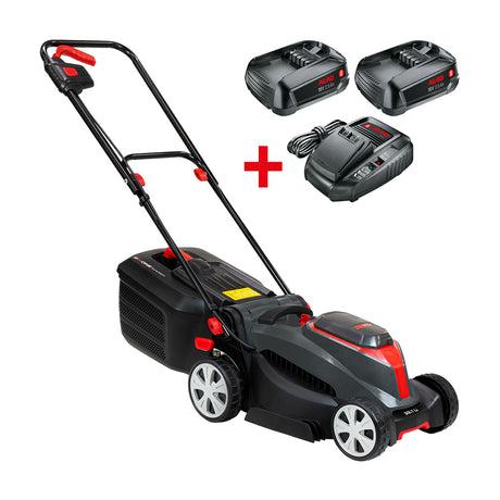 AL-KO Akku-Rasenmäher 32.1 Li AL-KO 18 V BOSCH HOME AND GARDEN COMPATIBLE inkl. 2 Akkus und Ladegerät