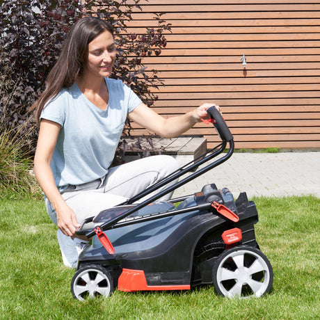 AL-KO Akku-Rasenmäher 38.2 Li Comfort AL-KO 18 V BOSCH HOME AND GARDEN COMPATIBLE inkl. 2 Akkus und Ladegerät