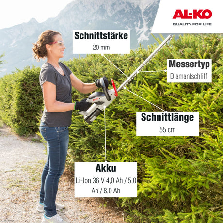 AL-KO AL-KO 36 V Akku-Heckenschere HT 4055