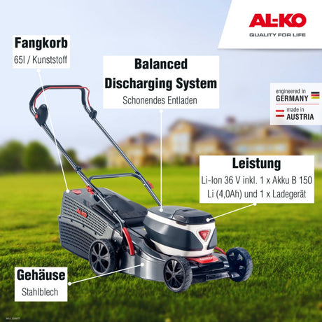 AL-KO AL-KO 36 V Akku-Rasenmäher 42.2 Li Comfort inkl. 1 Akku und Ladegerät