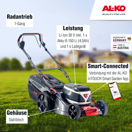 AL-KO AL-KO 36 V Akku-Rasenmäher 46.2 Li SP-W Comfort inkl. 1 Akku und Ladegerät