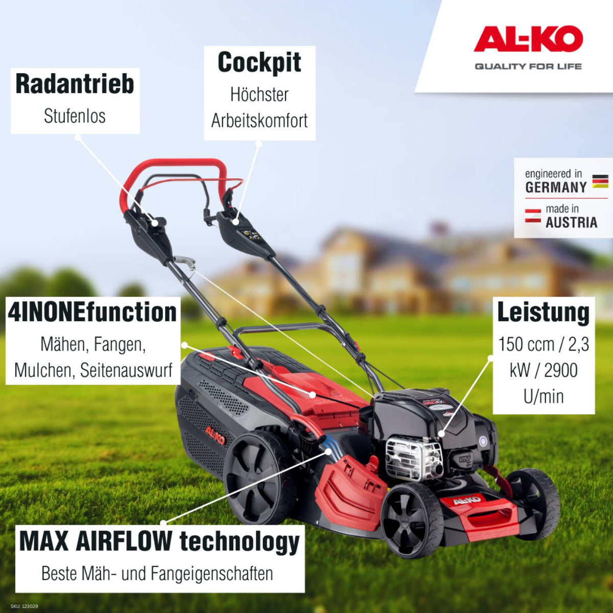 AL-KO AL-KO Benzin-Rasenmäher Premium 473 VS-B