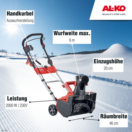 AL-KO AL-KO Elektro-Schneefräse 46 E Snowline