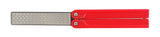 Klappbarer Diamantschärfer, 230 mm, rot