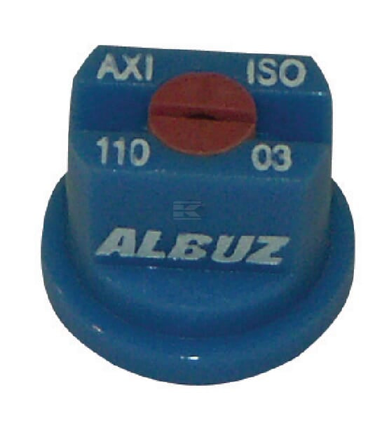 Albuz, Flachstrahldüse, AXI, Blau, 110°, Keramik, SW8