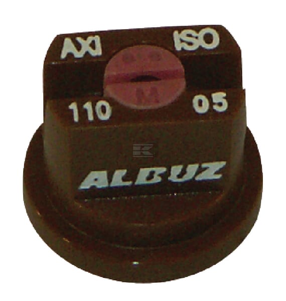 Albuz, Flachstrahldüse, AXI, Braun, 110°, Keramik, SW8