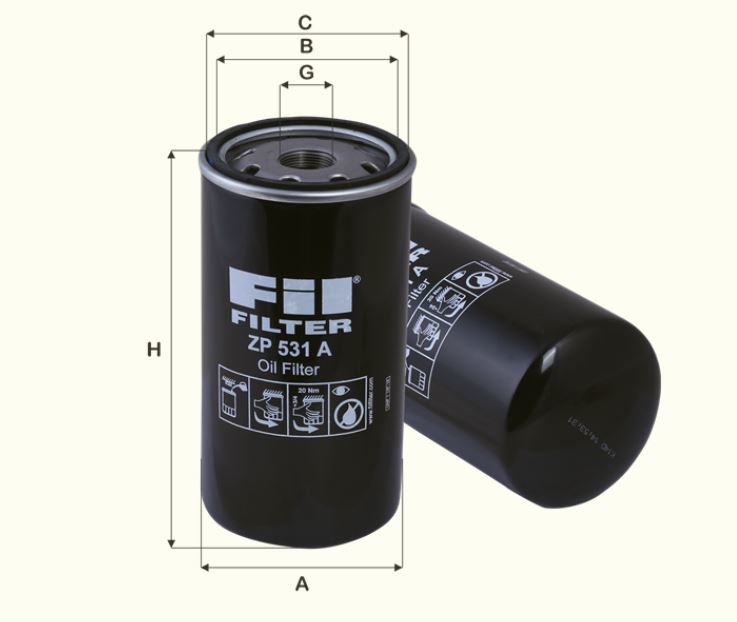 ZP531A Ölfilter SpinOn