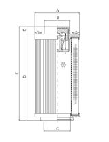 RHR240B100B3/AB1 Hydraulikfilterelement (Rücklauffilter)