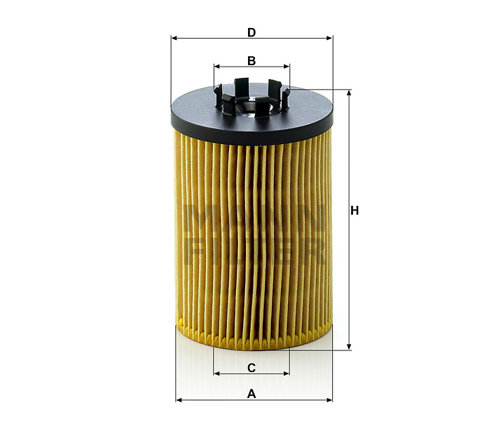 HU 715/5 x Flüssigkeitsfilterelement (metallfrei)