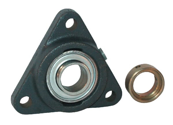 Flanschlager dreieckig kpl.