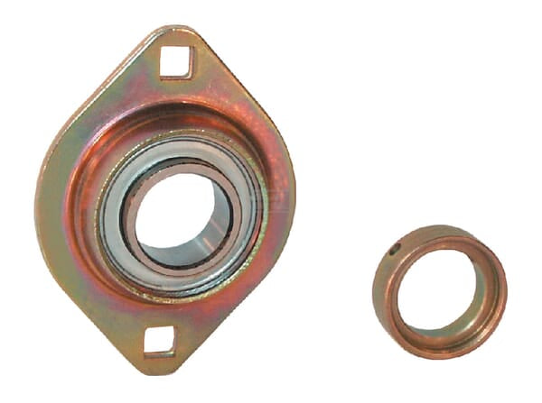 Flanschlager blech oval kpl.