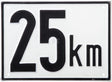 Begrenzungsschild Metall