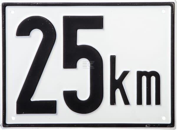 Begrenzungsschild Metall