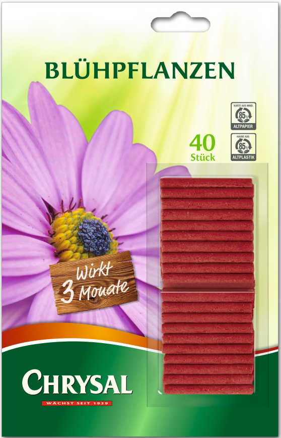 Chrysal Chrysal Blühpflanzen Düngestäbchen 20 x 40 Stück