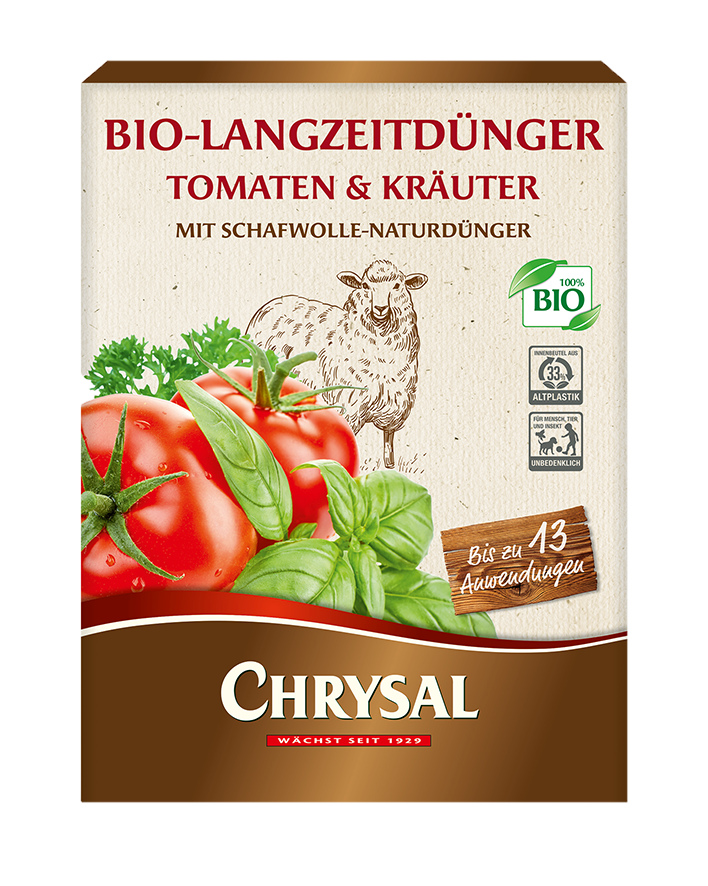 Chrysal Bio Chrysal Tomaten & Kräuter Bio-Langzeitdünger mit Schafwolle