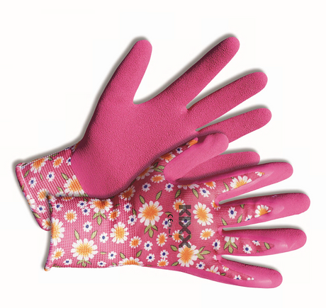 KIXX KIXX Handschuh PE/Latex Flower Flex pink