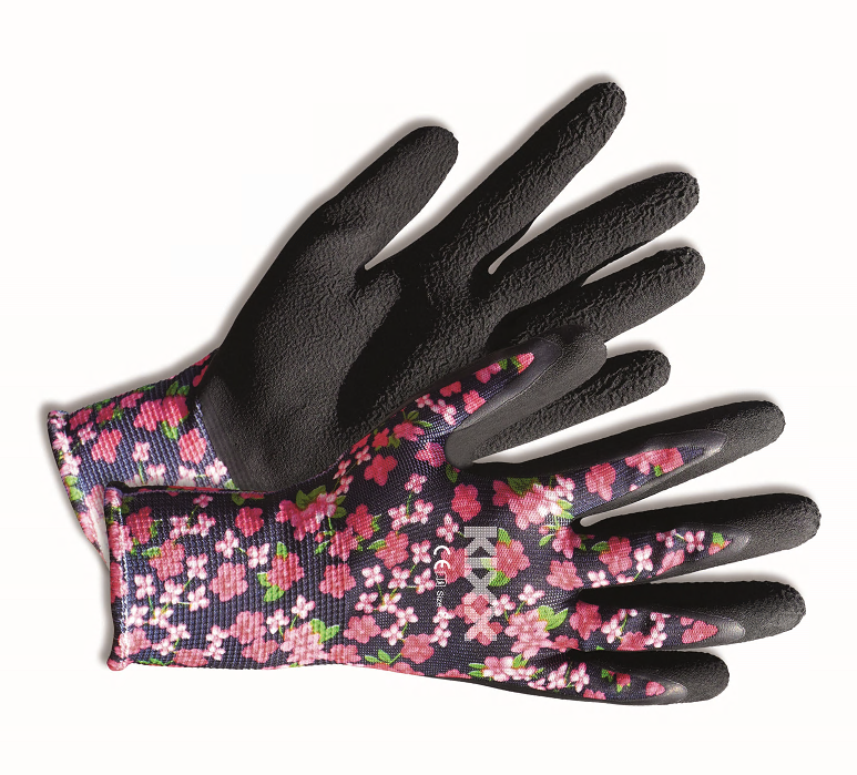 KIXX KIXX Handschuh PE/Latex Flower Flex schwarz