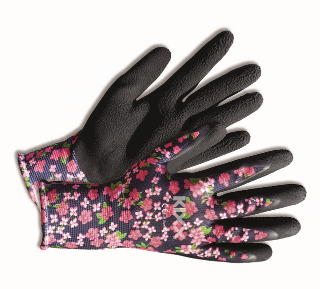 KIXX KIXX Handschuh PE/Latex Flower Flex schwarz