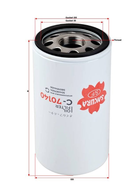 C-70140 Ölfilterelement