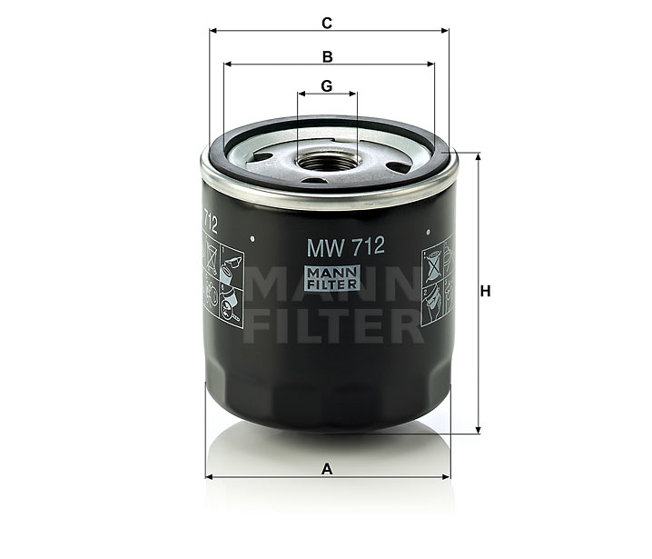 MW 712 Wechselfilter SpinOn