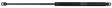 Gasdruckdämpfer, stangendurchmesser 8mm, zylinderdurchmesser 18mm, stangenhub 201.5mm, 400N, Stabilus