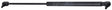 Gasdruckdämpfer, stangendurchmesser 8mm, zylinderdurchmesser 18mm, stangenhub 180.5mm, 150N, Stabilus