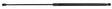 Gasdruckdämpfer, stangendurchmesser 8mm, zylinderdurchmesser 18mm, stangenhub 195mm, 200N, Stabilus