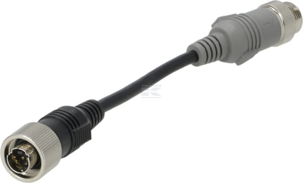 Adapter, 4-pol. Stecker mit Sicherung - 6-pol. Buchse mit Sicherung