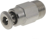Steckverschraubung Ø 4mm gerade, Außengewinde M10x1 Kramp