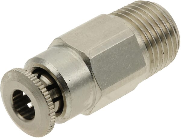Steckverschraubung Ø 4mm gerade, Außengewinde 1/8" Kramp