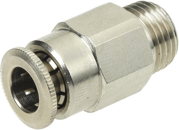 Steckverschraubung Ø 6mm gerade, Außengewinde M10x1 Kramp