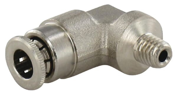 Steckverschraubung Ø 6mm 90° Außengewinde M6x1 Kramp