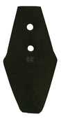 Grubberspitze 255x110x8mm, flach, 2 Löcher