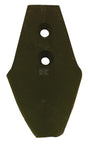 Grubberspitze 255x110x10mm, gehärtet, flach, 2 Löcher