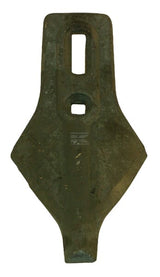 Grubberspitze 270x135x12mm, gehärtet, flach, 2 Löcher, passend für Universal
